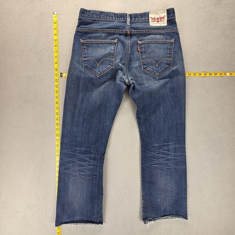 Vintage Levis Engineered Jeans Mens Blue Honeycomb Altered Hem Fits 33x29
